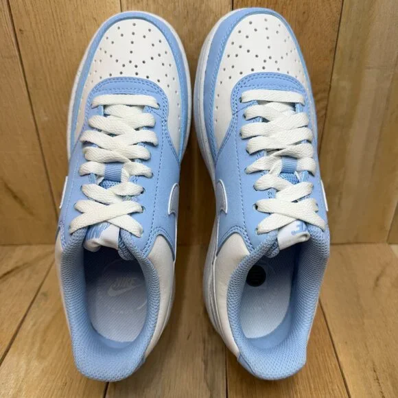 Nike Womens Court Vision LO P NBK Size 5.5 Summit White/Football Grey IM1652-100 - Picture 5 of 15